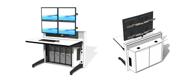 監(jiān)控指揮室操作臺(tái)樣式圖片