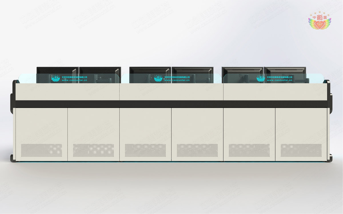 中控室電腦操作臺(tái)樣式圖